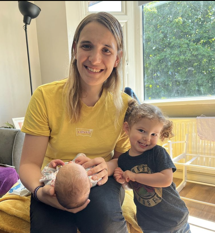 Hannah Graf con i suoi due figli
